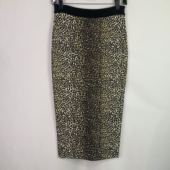 Dolce and Gabbana animal print stretch pencil skirt